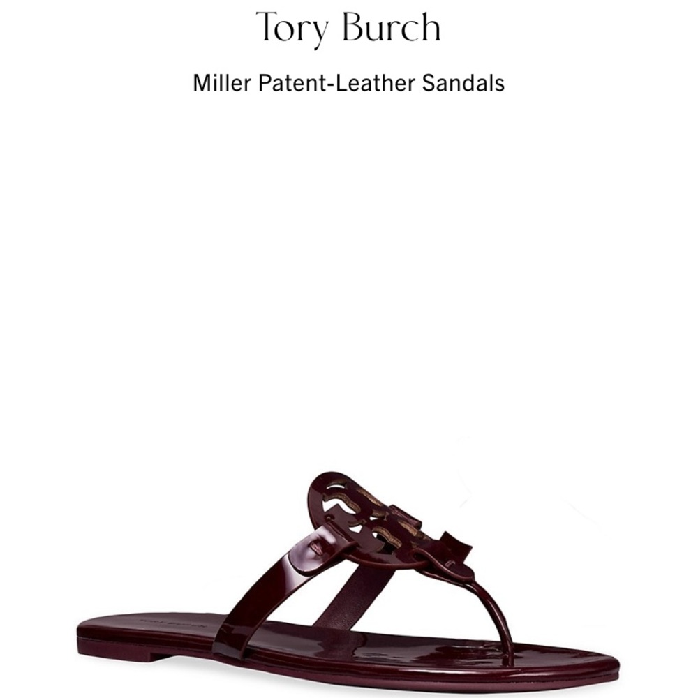 Tory Burch Miller Sandal, size 8, worn once originally $198